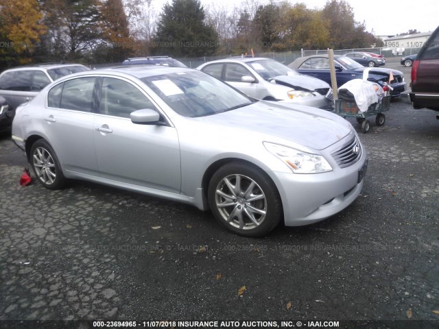 JNKCV61F99M351949 - 2009 INFINITI G37 SILVER photo 1