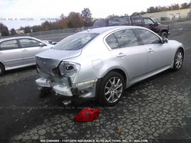 JNKCV61F99M351949 - 2009 INFINITI G37 SILVER photo 4