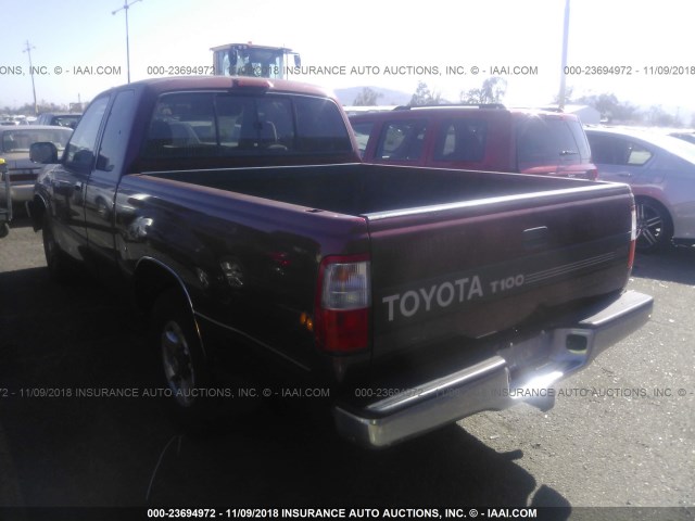 JT4TN14D5V0032208 - 1997 TOYOTA T100 XTRACAB SR5 MAROON photo 3