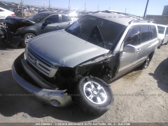 JTEEP21A250121443 - 2005 TOYOTA HIGHLANDER LIMITED SILVER photo 2