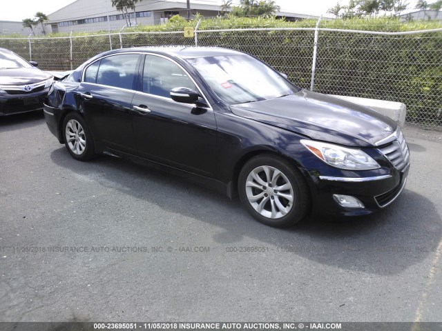 KMHGC4DD3DU253527 - 2013 HYUNDAI GENESIS 3.8L BLACK photo 1