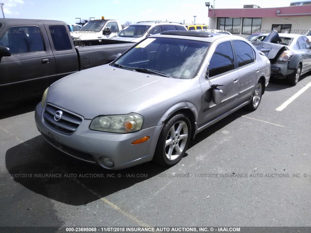 JN1DA31A73T441170 - 2003 NISSAN MAXIMA GLE/SE GRAY photo 2