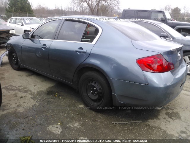 JNKCV61F49M358596 - 2009 INFINITI G37 Light Blue photo 3