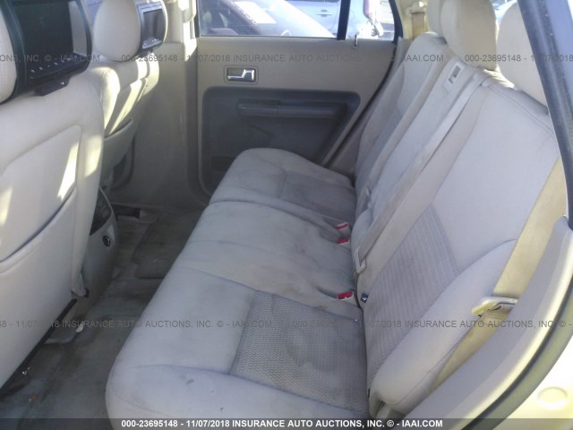 2FMDK36C97BB00620 - 2007 FORD EDGE SE GOLD photo 8