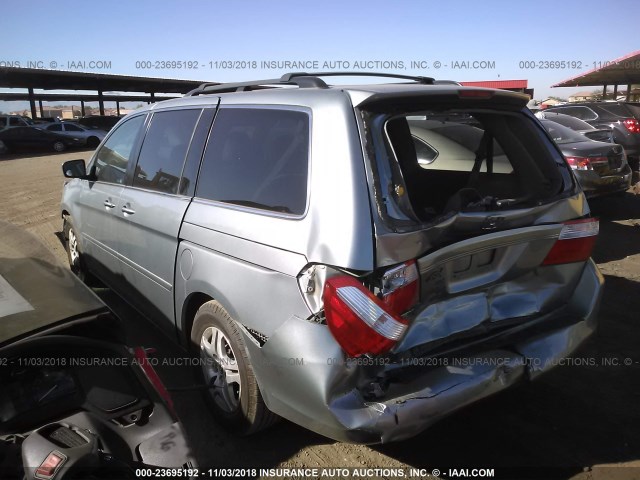 5FNRL38736B050290 - 2006 HONDA ODYSSEY EXL GRAY photo 3