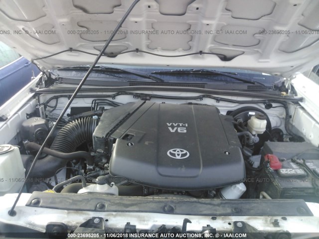 3TMLU4EN1EM157750 - 2014 TOYOTA TACOMA DOUBLE CAB 白色 照片 10