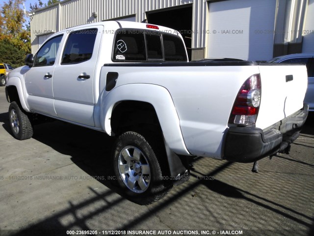 3TMLU4EN1EM157750 - 2014 TOYOTA TACOMA DOUBLE CAB 白色 照片 3