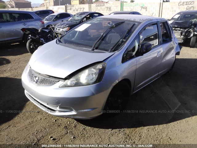 JHMGE8H37BS008115 - 2011 HONDA FIT SILVER photo 2