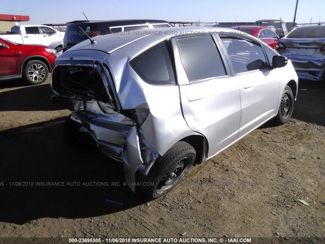 JHMGE8H37BS008115 - 2011 HONDA FIT SILVER photo 4