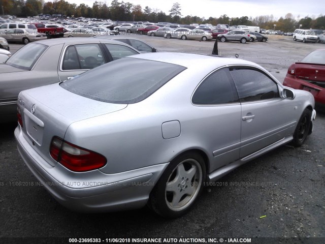 WDBLJ70GXXF055769 - 1999 MERCEDES-BENZ CLK 430 SILVER photo 4