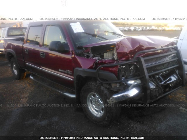 1GTHK23224F221897 - 2004 GMC SIERRA K2500 HEAVY DUTY BURGUNDY photo 1