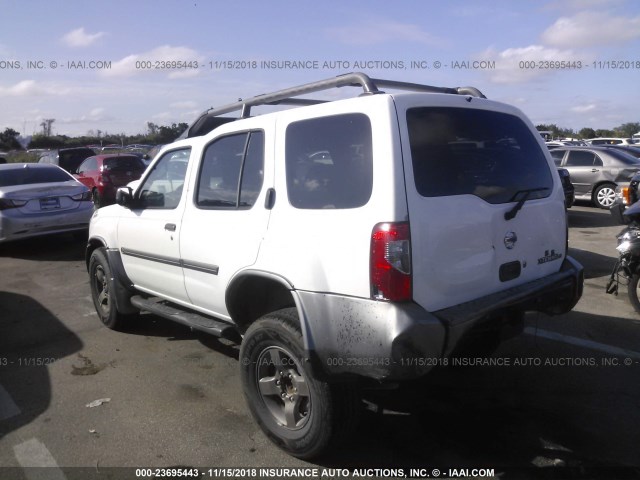 5N1ED28T73C703341 - 2003 NISSAN XTERRA XE/SE WHITE photo 3