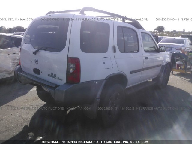 5N1ED28T73C703341 - 2003 NISSAN XTERRA XE/SE WHITE photo 4