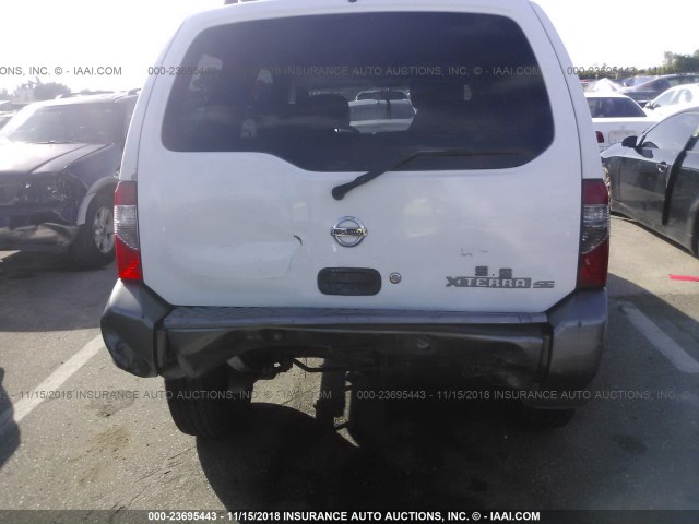 5N1ED28T73C703341 - 2003 NISSAN XTERRA XE/SE WHITE photo 6