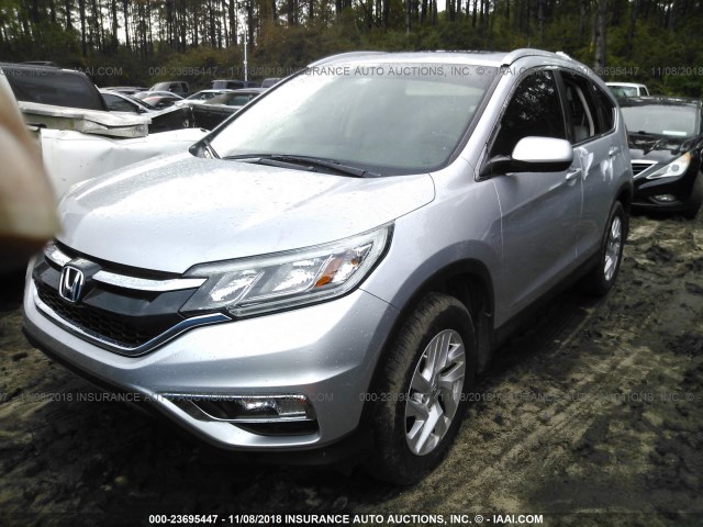 2HKRM3H71GH543465 - 2016 HONDA CR-V EXL SILVER photo 2