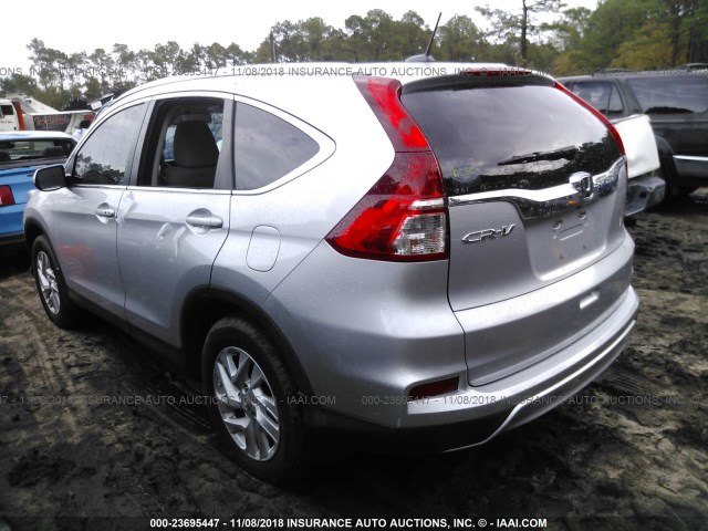 2HKRM3H71GH543465 - 2016 HONDA CR-V EXL SILVER photo 3