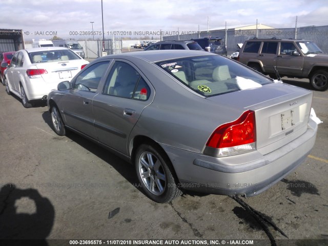 YV1RS58D412080621 - 2001 VOLVO S60 2.4T TAN photo 3