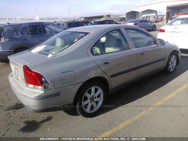 YV1RS58D412080621 - 2001 VOLVO S60 2.4T TAN photo 4