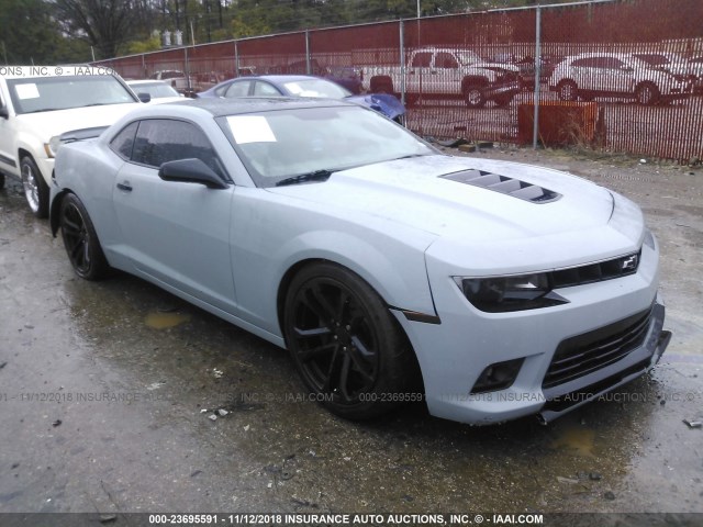 2G1FT1EW4E9251923 - 2014 CHEVROLET CAMARO 2SS GRAY photo 1