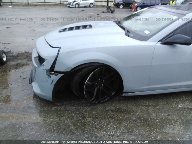 2G1FT1EW4E9251923 - 2014 CHEVROLET CAMARO 2SS GRAY photo 6