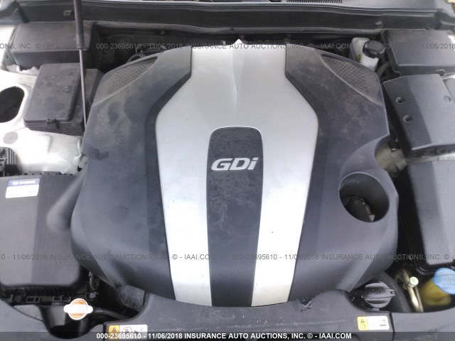 KMHGC4DD0CU197139 - 2012 HYUNDAI GENESIS 3.8L WHITE photo 10