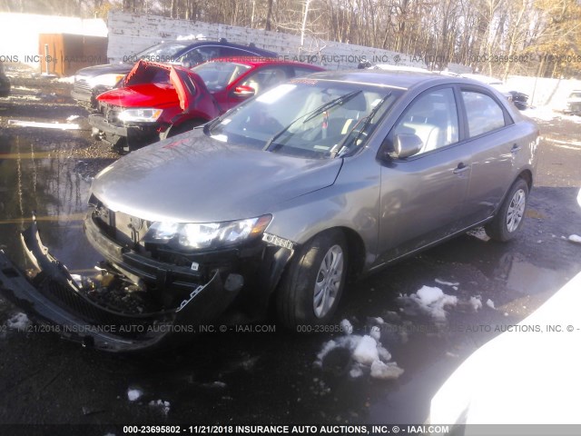 KNAFU4A23A5191727 - 2010 KIA FORTE EX GRAY photo 2