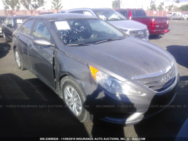 5NPEB4AC4CH405639 - 2012 HYUNDAI SONATA GLS GRAY photo 1