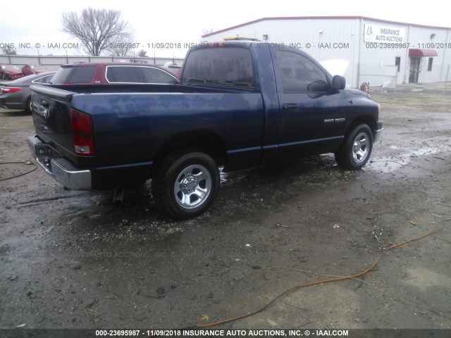 1D7HA16K56J192605 - 2006 DODGE RAM 1500 ST BLUE photo 4