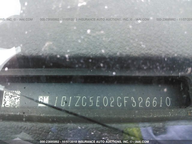 1G1ZC5E02CF326610 - 2012 CHEVROLET MALIBU 1LT 黑色 照片 9