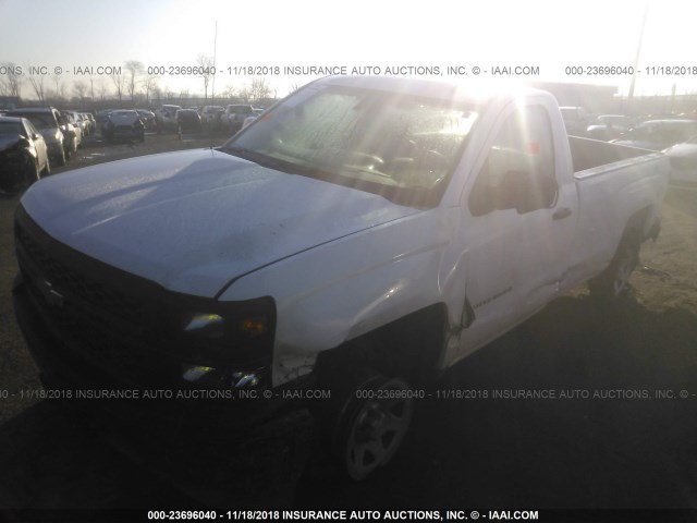 1GCNCPEC7FZ397414 - 2015 CHEVROLET SILVERADO C1500 WHITE photo 2