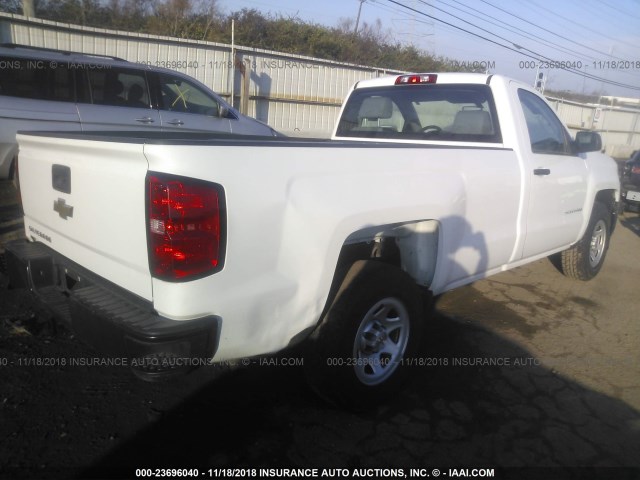 1GCNCPEC7FZ397414 - 2015 CHEVROLET SILVERADO C1500 WHITE photo 4