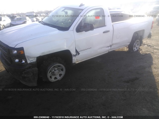 1GCNCPEC7FZ397414 - 2015 CHEVROLET SILVERADO C1500 WHITE photo 6