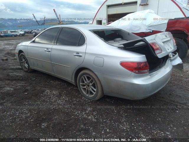 JTHBA30G455092002 - 2005 LEXUS ES 330 GRAY photo 3