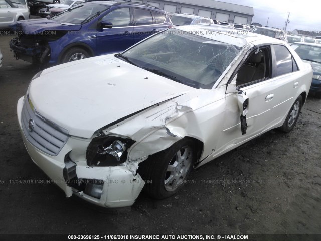 1G6DP577X60199308 - 2006 CADILLAC CTS HI FEATURE V6 WHITE photo 2