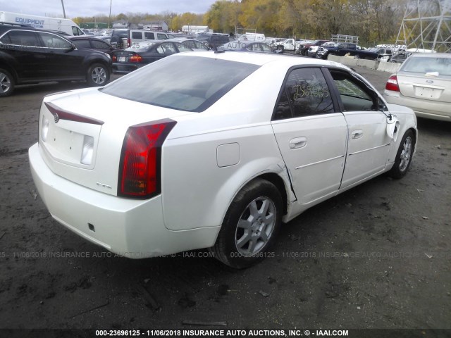 1G6DP577X60199308 - 2006 CADILLAC CTS HI FEATURE V6 WHITE photo 4