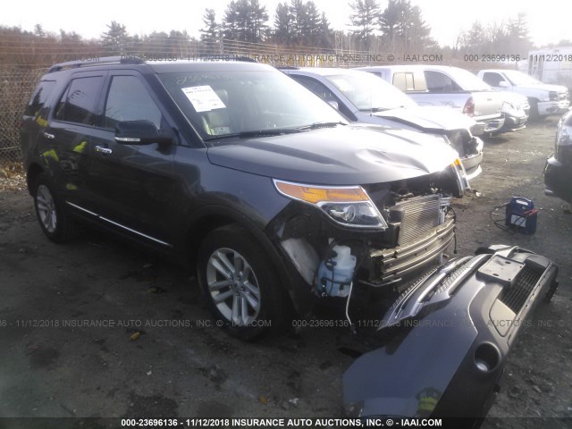 1FM5K8D82FGA11463 - 2015 FORD EXPLORER XLT GRAY photo 1