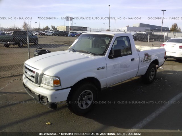 1FTYR10D18PB01990 - 2008 FORD RANGER WHITE photo 2