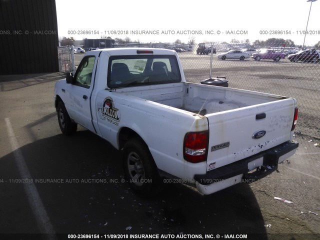 1FTYR10D18PB01990 - 2008 FORD RANGER WHITE photo 3