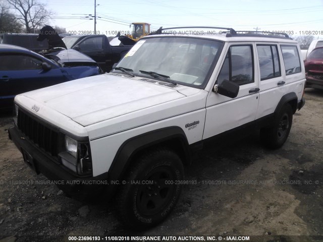 1J4FT68S9TL267371 - 1996 JEEP CHEROKEE SPORT/CLASSIC WHITE photo 2