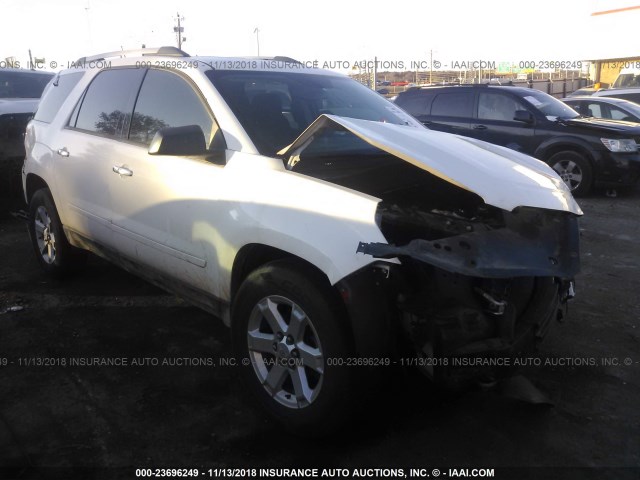 1GKKRPKD2DJ221188 - 2013 GMC ACADIA SLE WHITE photo 1