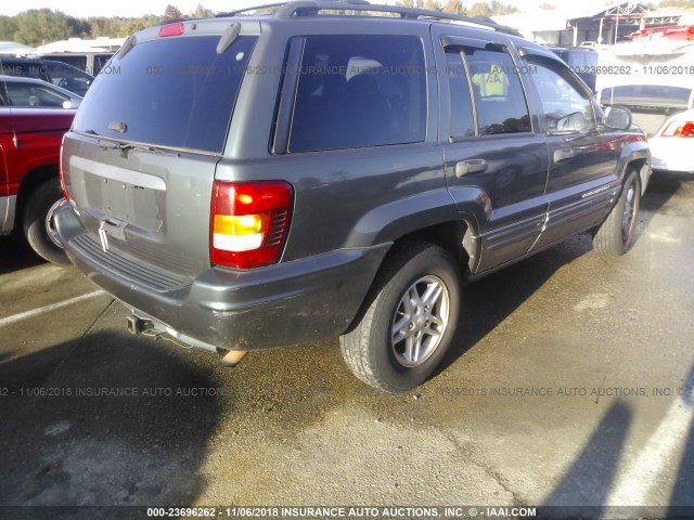 1J4GW48S54C164885 - 2004 JEEP GRAND CHEROKEE LAREDO/COLUMBIA/FREEDOM 灰色 照片 4
