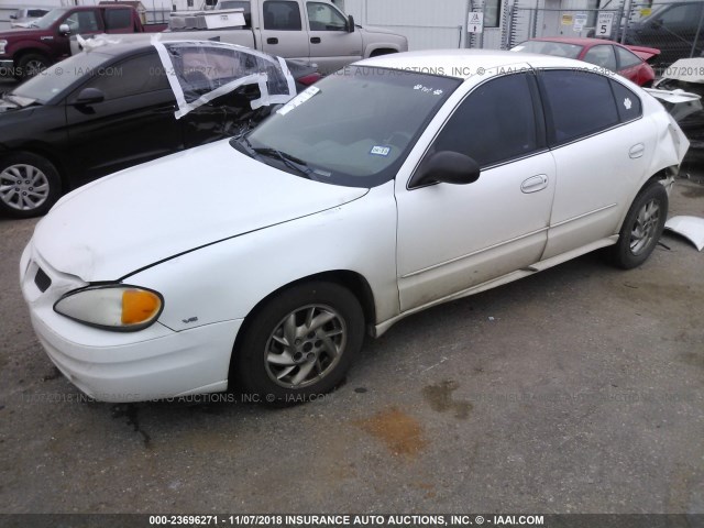 1G2NF52E74M551118 - 2004 PONTIAC GRAND AM SE1 WHITE photo 2