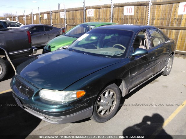 2G4WF5216W1431012 - 1998 BUICK REGAL GS BLUE photo 2