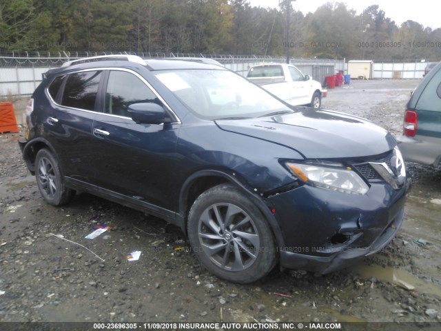 5N1AT2MT0GC743144 - 2016 NISSAN ROGUE S/SL/SV BLUE photo 1