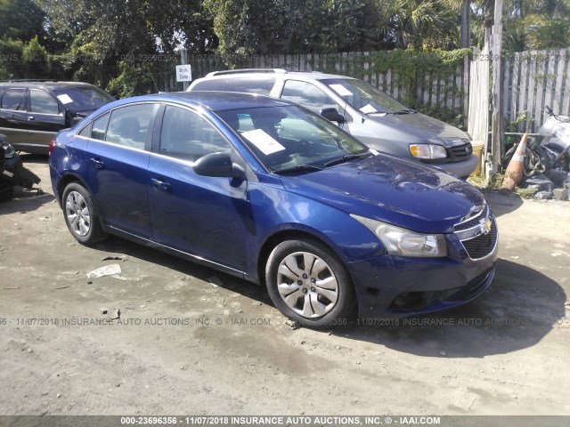 1G1PC5SH4C7315149 - 2012 CHEVROLET CRUZE LS BLUE photo 1