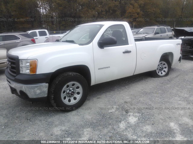 1GTN2TEA5BZ238525 - 2011 GMC SIERRA K1500 WHITE photo 2