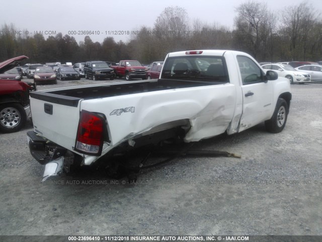 1GTN2TEA5BZ238525 - 2011 GMC SIERRA K1500 WHITE photo 4