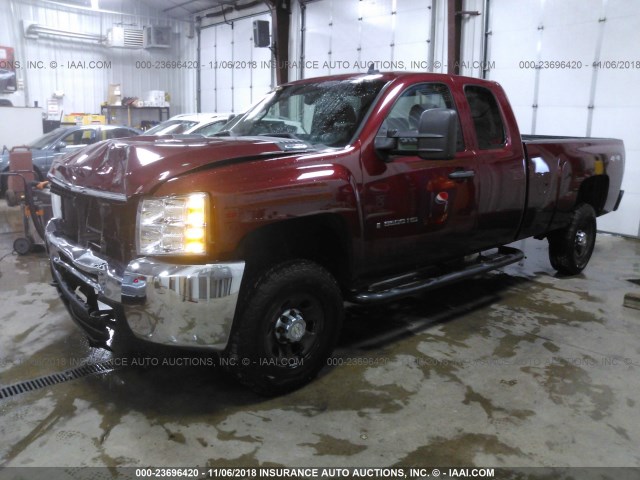 1GCHK39K78E180210 - 2008 CHEVROLET SILVERADO K3500 MAROON photo 2