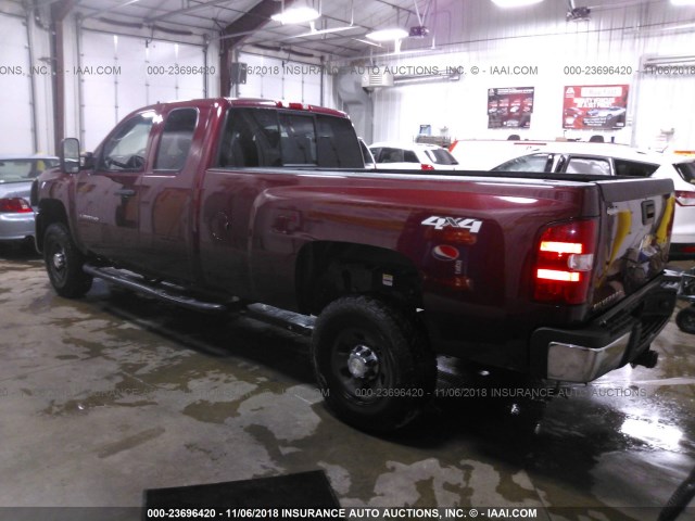 1GCHK39K78E180210 - 2008 CHEVROLET SILVERADO K3500 MAROON photo 3