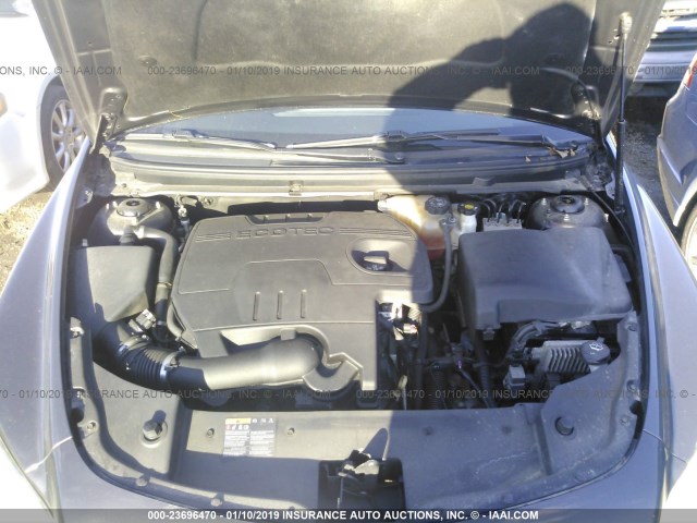 1G1ZC5EB7AF267066 - 2010 CHEVROLET MALIBU 1LT GRAY photo 10